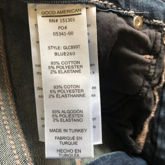 Good American Good Legs Crop Jeans – Dark Wash (Style GLC988) Size 4/27 - Picture 12 of 14